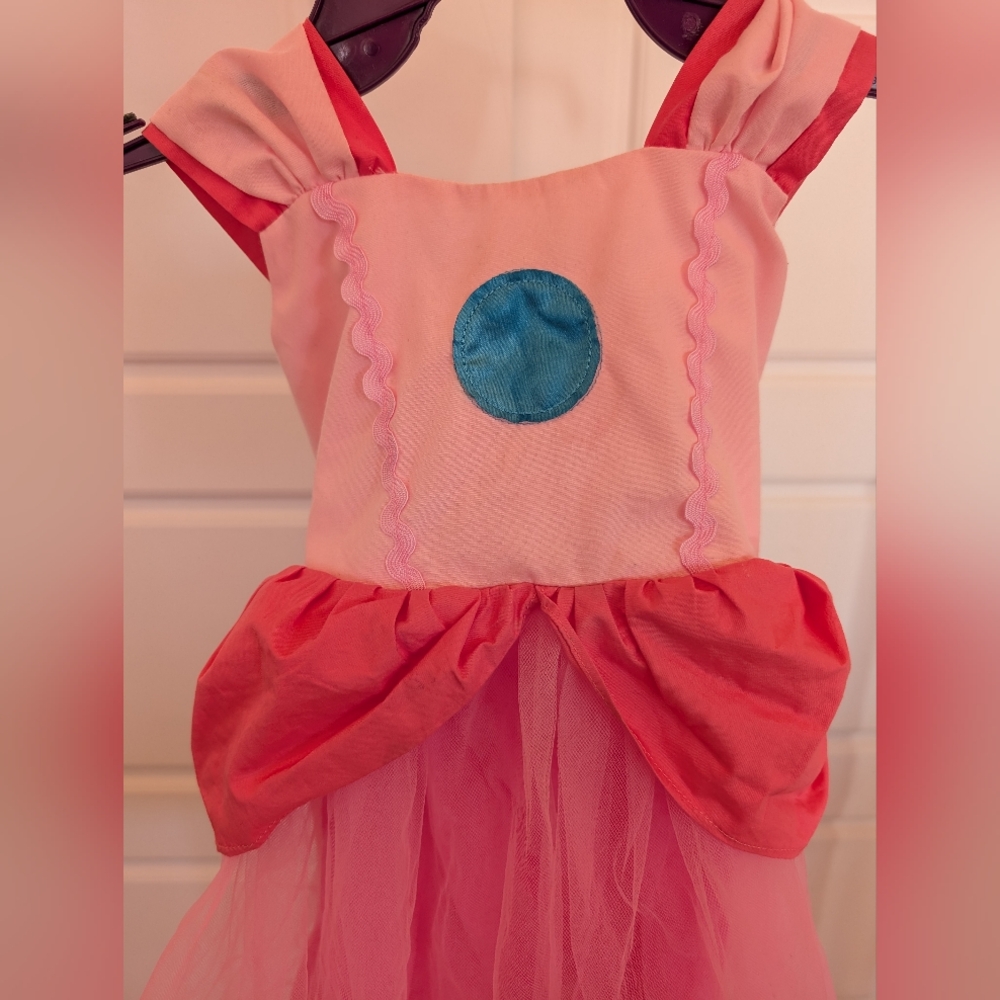 Peach Dress Costume Toddler 18-24M Super Mario Bros Movie